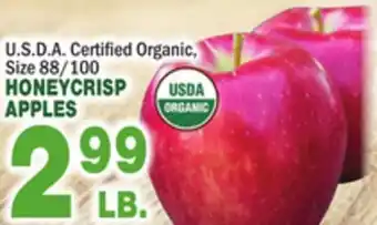 Bravo Supermarkets Honeycrisp apples offer