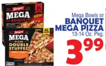 Bravo Supermarkets Banquet mega pizza offer