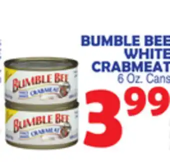 Bravo Supermarkets Bumble bee white crabmeat offer