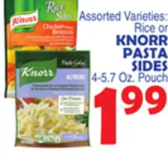 Bravo Supermarkets Knorr pasta sides offer
