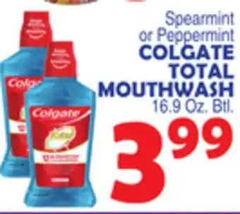 Bravo Supermarkets Colgate total mouthwash offer