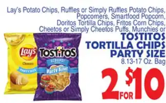 Bravo Supermarkets Tostitos tortilla chips party size offer