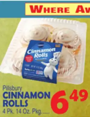 Bravo Supermarkets Pillsbury cinnamon rolls offer