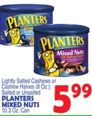 Bravo Supermarkets Planters mixed nuts, 10.3 oz. can offer