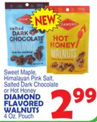 Bravo Supermarkets Honey diamond flavored walnuts offer