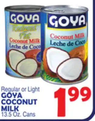 Bravo Supermarkets Goya coconut milk offer