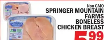 C Town Springer mountain farms boneless chicken breast offer
