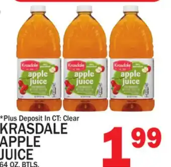 C Town Krasdale apple juice offer