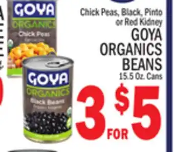 C Town Goya organics beans offer