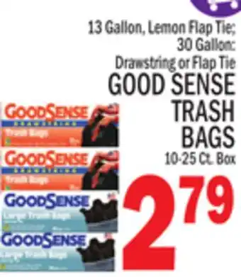 C Town Good sense trash bags offer