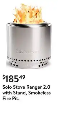Walmart Solo stove ranger 2.0 with stand, smokeless fire pit offer