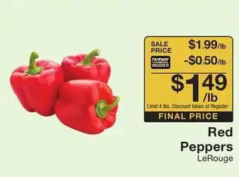 Fairway Store Market Red peppers offer