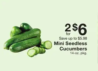 Fairway Store Market Mini seedless cucumbers offer