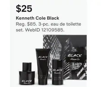 Macy's Kenneth cole men's 3-pc. black eau de toilette gift set offer