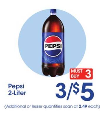 Price Rite Pepsi 2-liter offer