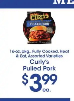 Price Rite Curly's pulled pork offer