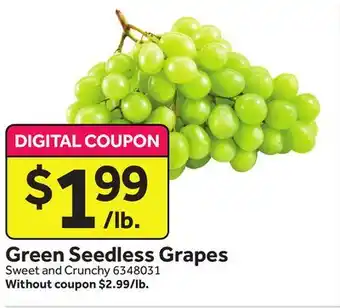Stop&Shop Green seedless grapes offer