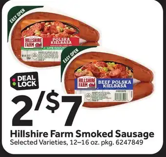 Stop&Shop Hillshire farm smoked sausage offer