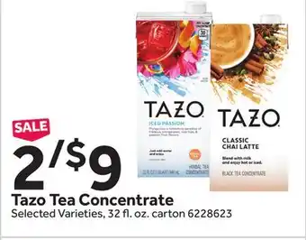 Stop&Shop Tazo tea concentrate offer