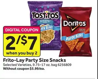 Stop&Shop Frito-lay party size snacks offer