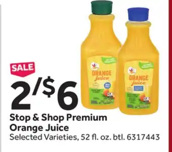 Stop&Shop Stop & shop premium orange juice offer
