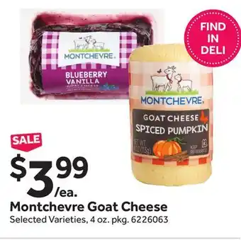 Stop&Shop Montchevre goat cheese offer