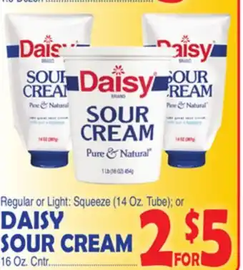 Bravo Supermarkets Daisy sour cream, 16 oz. cntr offer