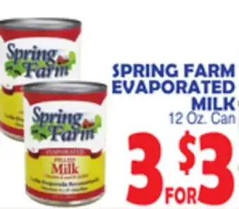 Bravo Supermarkets Spring farm evaporated milk offer