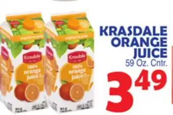 Bravo Supermarkets Krasdale orange juice offer