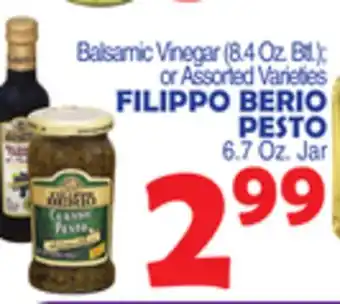 Bravo Supermarkets Filippo berio pesto offer