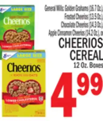 C Town Cheerios cereal 12 oz. boxes offer