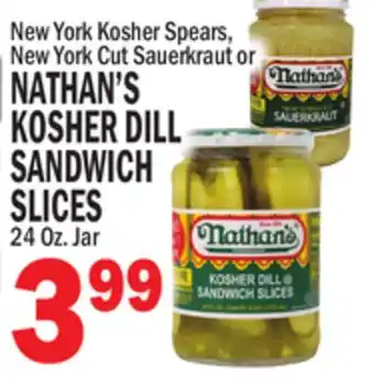 C Town Nathan's kosher dill kosher dill sandwich sandwich slices offer