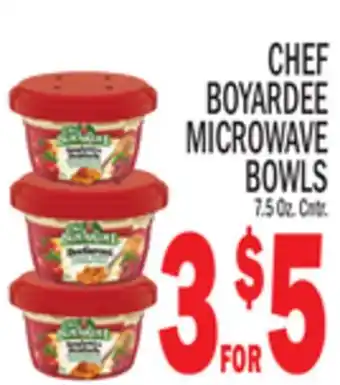 C Town Chef boyardee microwave bowls offer