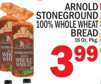 C Town Arnold stoneground 100% whole wheat bread offer