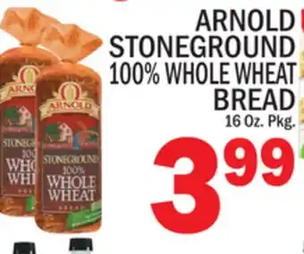 C Town Arnold stoneground 100% whole wheat bread offer