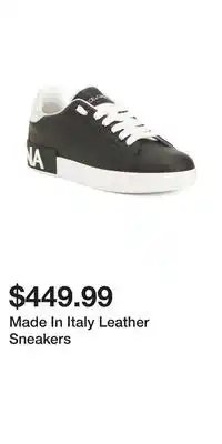 TJ Maxx Made in italy leather sneakers offer