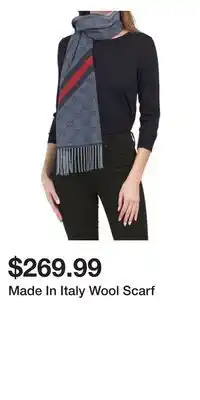 TJ Maxx Made in italy wool scarf offer
