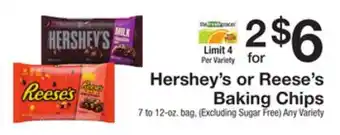 The Fresh Grocer Baking chips offer