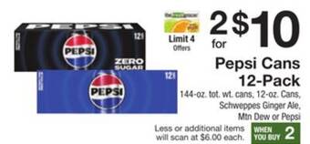 The Fresh Grocer Cans 12-pack offer