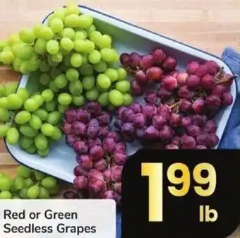 Vons Red or Green Seedless Grapes offer