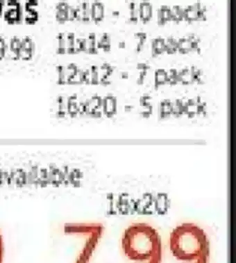 Hobby Lobby 2- pack canvas offer