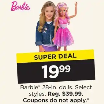 Kohl's 28-in. dolls offer