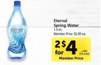 Safeway Eternal Spring Water offer