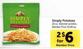 Safeway Simply Potatoes 20-oz. offer