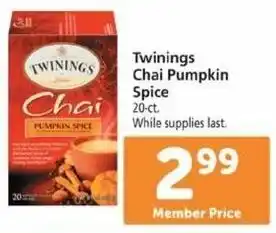 Safeway Twinings Chai Pumpkin Spice offer