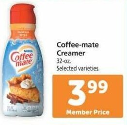 Safeway Coffee-Mate Creamer 32 oz offer