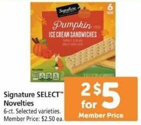 Safeway Signature Select Novelties offer