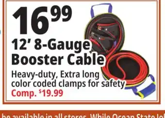 Ocean State Job Lot Goodyear 8 gauge booster cables, 12' offer