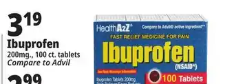 Ocean State Job Lot Ibuprofen 200 mg tablets, 100 count offer