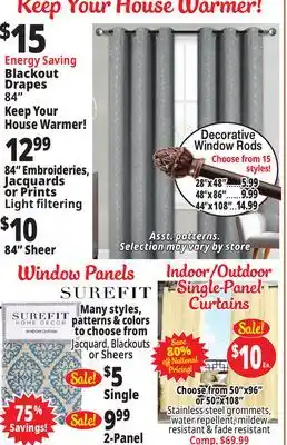 Ocean State Job Lot Curtains offer